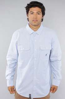 LRG The Team Coach Buttondown Shirt in Blue  Karmaloop   Global 