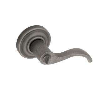   Right Handed Bed/Bath Lever w/Classic Rose Distressed Antique Nickel