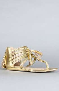 DV by Dolce Vita The Ilana Sandal in Gold Flash Stella  Karmaloop 