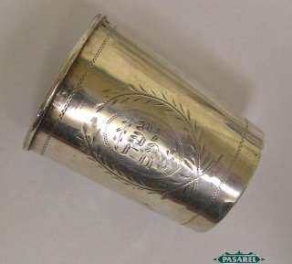 Antique Austro Hungarian Silver Cup / Beaker Ca 1900  