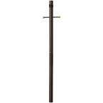   80 in. Post with Cross Arm, Outlet and Photo Eye in Seville Bronze