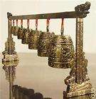 meditation gong with 7 ornate bells with dragon design returns