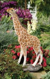Exotic Garden Giraffe Garden Safari Wildlife Statue  