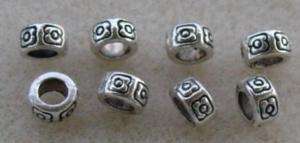 10 Tibetan Silver Large Hole Fit European Bracelet Flower Ring Spacer 