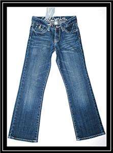 Gap ~ Girls Straight Leg Denim Blue Jeans Pants ~ Size 7 Reg NWT 