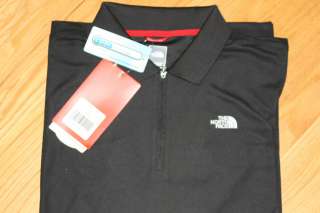 NWT North Face Mens Washburn Polo Short Sleeve Shirt Black X Large 