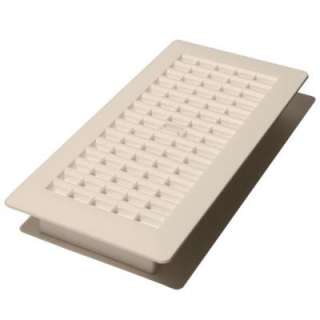 Decor Grates 2 1/4 in. x 14 in. White Plastic Floor Register with 