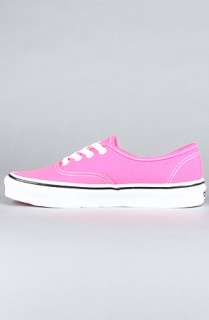 Vans Footwear The Authentic Sneaker in Neon Pink  Karmaloop 