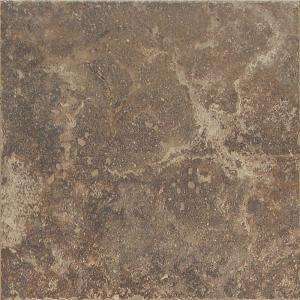 Daltile 13 in. x 13 in. Tuscany Rouge Porcelain Floor and Wall Tile 