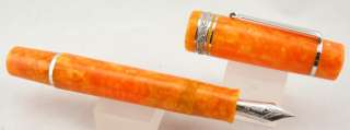 Delta Dolce Vita ORO Orange & Sterling Silver Fountain Pen   Medium 