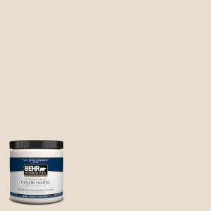 BEHR Premium Plus 8 oz. Natural Linen Interior/Exterior Paint Tester 