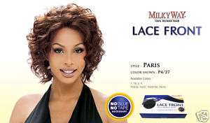 Milky Way 100% Human Hair Lace Front Wig Paris #1B/30  