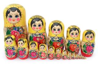 HUGE Russian nesting doll Traditional BABUSHKA 20 piece  