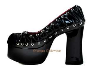 DEMONIA Charade 07 Womens Gothic Punk Corset Style High Heels Platform 