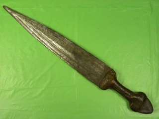 African Africa 19 Century Huge Fighting Knife Sword  