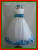 NEW WHITE PURPLE EASTER PARTY PAGEANT RED GIRL DRESS  