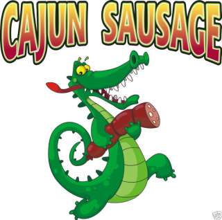 Cajun Sausage Concession Restaurant Food Decal 14  