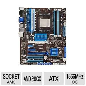 ASUS M4A89GTD PRO/USB3 Motherboard   AMD 890GX, AM3, DDR3, USB, RAID 