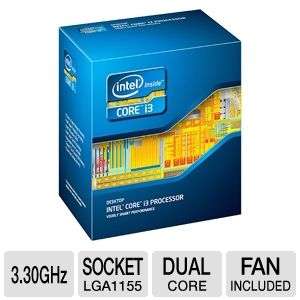 Intel Core i3 2120 BX80623I32120 Processor   Dual Core, 3MB L3 Smart 