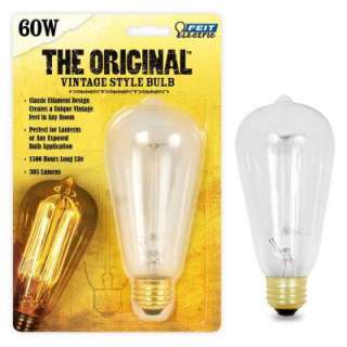 60 Watt ST19 Original Shape Vintage Style Incandescent Light Bulbs (24 