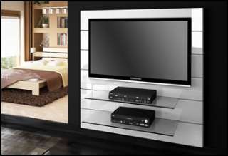 05   TV Wand für Plasma/LED oder LCD TV Geräte   Hochglanz Schwarz 