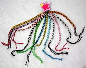 Lot of 12 Handmade Assorted FRIENDSHIP String Bracelets  