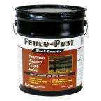 Gardner 4.75 Gallon Fence Post Paint Black Low VOC