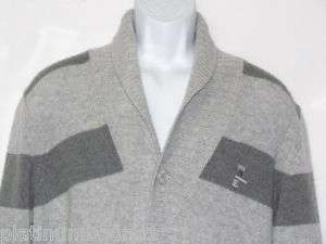   High End Mens Wool Cardigan Sweater K Grand Gray Size Large NWT  