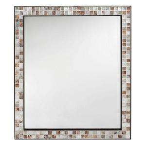   Mirror in Espresso Marble Tile Frame 0416810820 