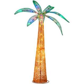 72 In. LED 70 Light Ice Sculpture Palm Tree 5561164  