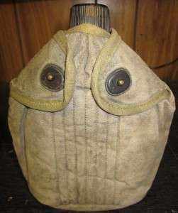 Vintage Army Canteen with Cover  