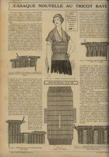 RARE LOT 1921 clothing CROCHET PATTERNS  