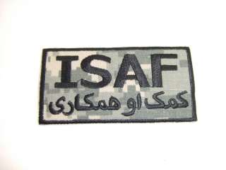   ARMY NAVY AIR FORCE ISAF PATCHES PATCH ISAF OIF OEF IRAQ AFGHANISTAN