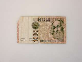 Description 1982 Italy Mille Lire $1000 Bill Note Currency