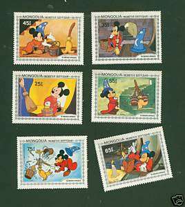 stamps MICKEY MOUSE 1983   mint from MONGOLIA  