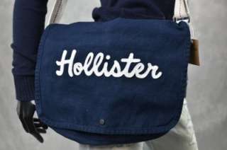 BNWT HOLLISTER HCO Messenger Bag Blue Beach Bag Tote Purse NWT  
