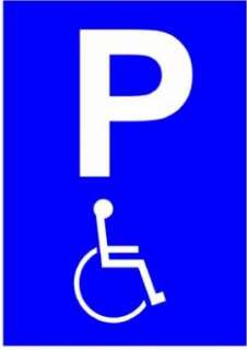 Parkplatzschild Behinderte   P   Parkschild Schild  
