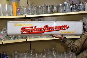 Altes beleuchteter Bier Werbung Franken Brunnen  