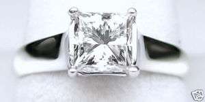 13 E SI1 PRINCESS CUT DIAMOND ENGAGEMENT RING 14k WG  