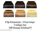 Clip In Extensions Set / 45cm / 100 Gramm Echthaar​