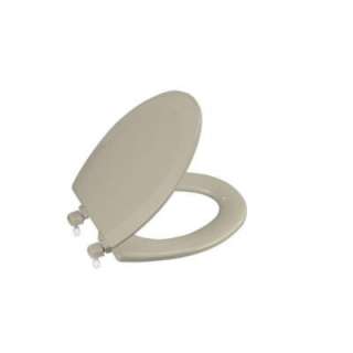 Triko Elongated Molded Toilet Seat with Closed front Cover and Plastic 