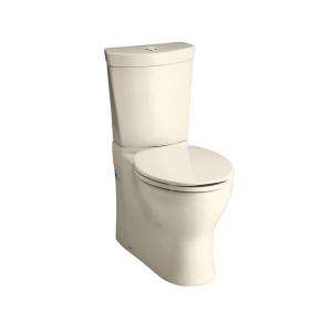 KOHLER Persuade 2 Piece Dual Flush Elongated Toilet in Almond K 3654 
