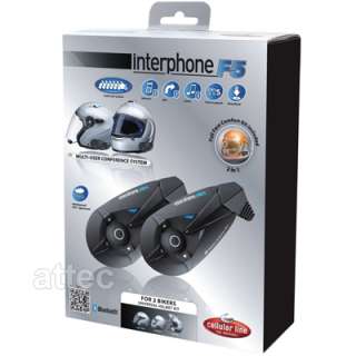 Motorrad Freisprecheinrichtung   Interphone F5 Stereo Bluetooth 