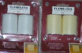 Flameless LED Candles Assorted Colors Tealights or Votives Battery 
