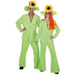 Anzug grün 70er Jahre Hippie grüner 70 er Jahre Flower Power Kostüm 