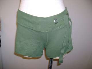 Lucky Brand Side Drawstring Shorts Green NWT $39.50  