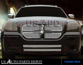 05 07 Dodge Magnum Stainless Steel Mesh Grille Combo  