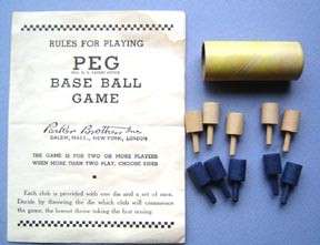 item vintage peg baseball game by parker brothers 1930 s great