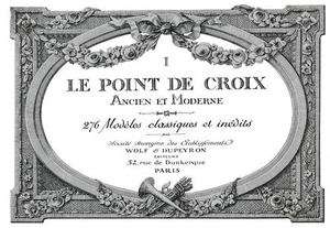 Point Croix #1 c.1916 French Cross Stitch Design Book  