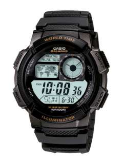 Casio Mens World Time Alarm Sport Watch AE 1000W AE1000  
